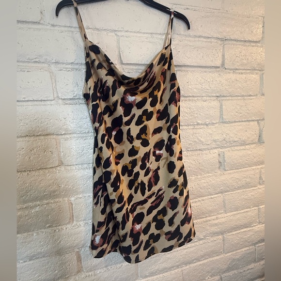 Fashion Nova Dresses & Skirts - Leopard Print Slip Dress – Fashion Nova – Size M